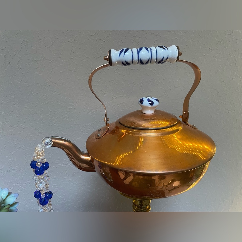 Vintage Copper Kettle Suncatcher - Picture 4 of 7